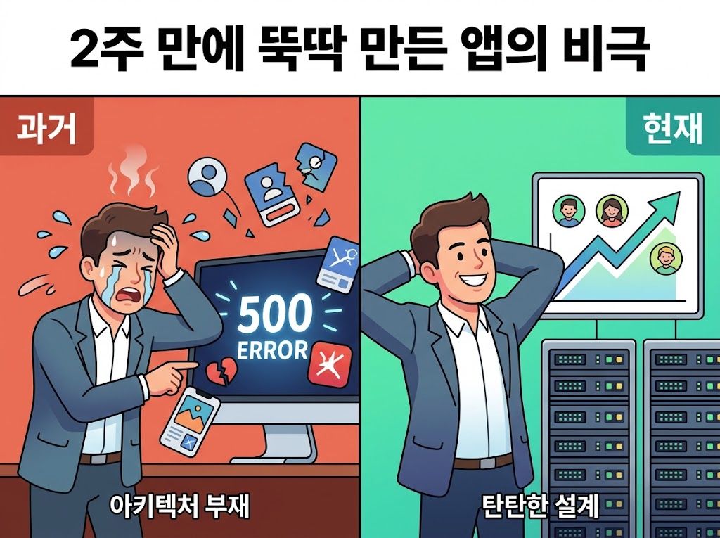 2주 만에 뚝딱 만든 앱, 오픈 첫날 멈춘 이유? '싼 게 비지떡'의 비극