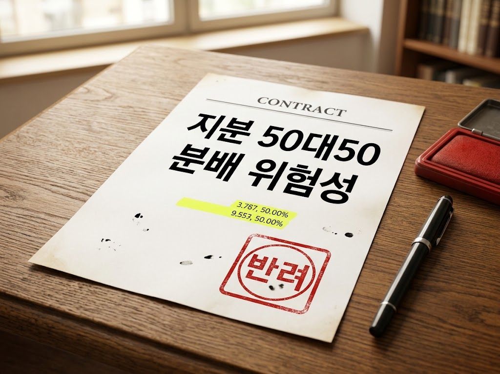 "지분 50 대 50으로 시작하자" 6개월 만에 갈라서는 스타트업의 치명적 실수